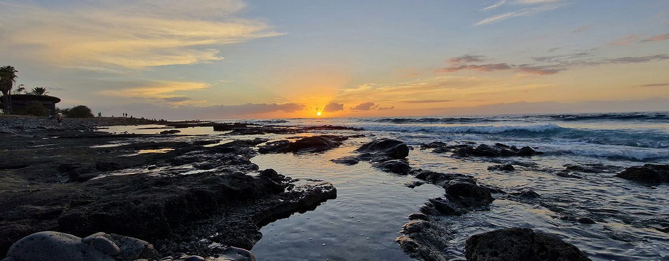 Sunset over Playa de las Américas, Tenerife Playa de Las Americas Canary Islands - Sunset