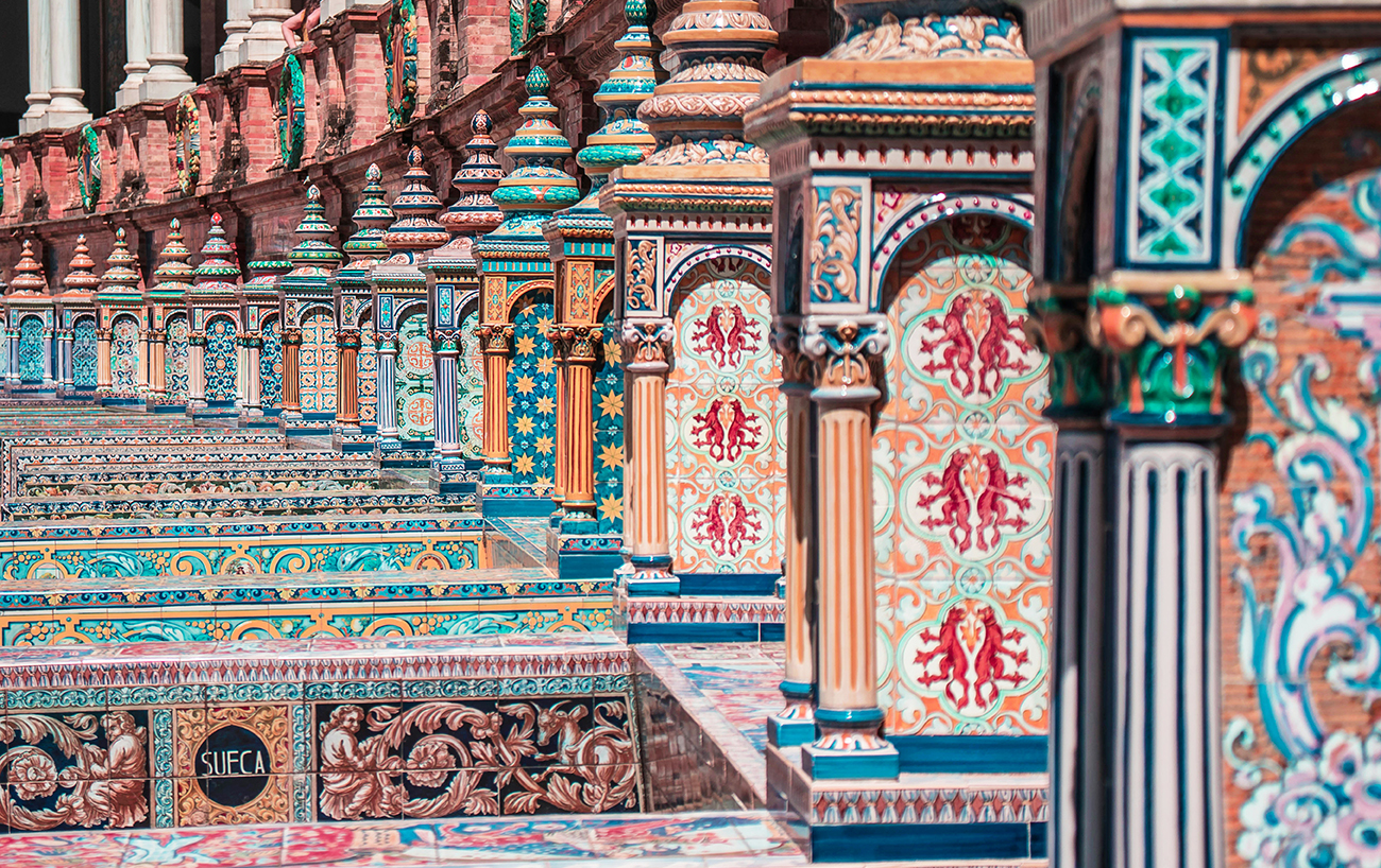 Plaza de España in Seville, a stunning example of Spanish architecture Plaza de Espana Seville in Spain