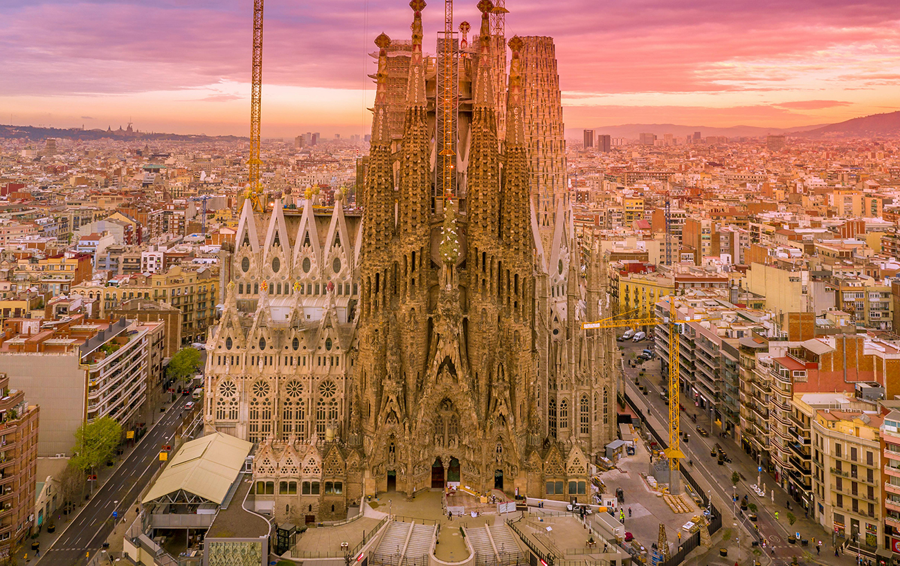 Sagrada Familia in Barcelona Spain