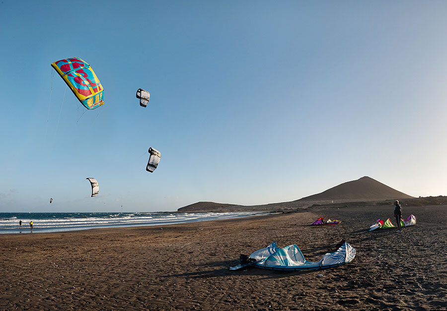 Playa el Medano beach in Tenerife