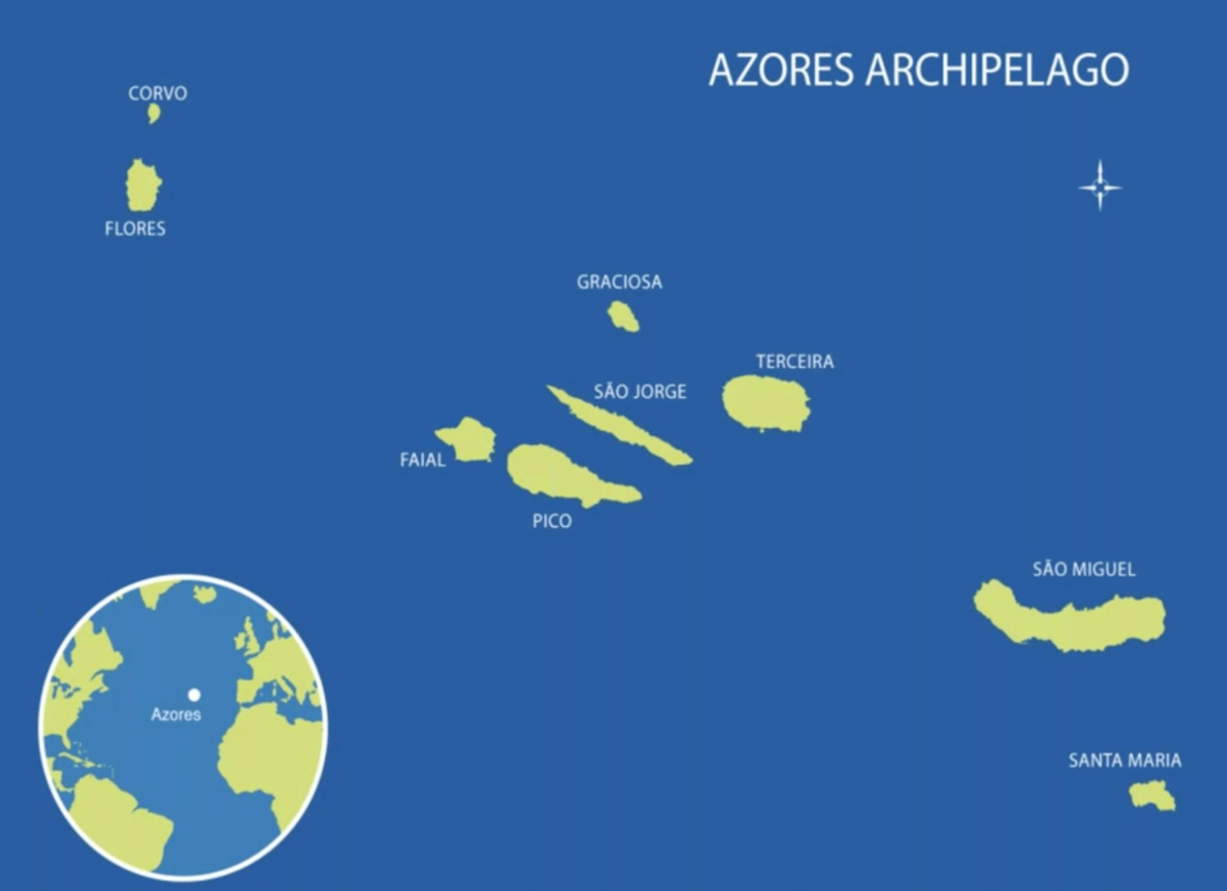 Azores Map 
