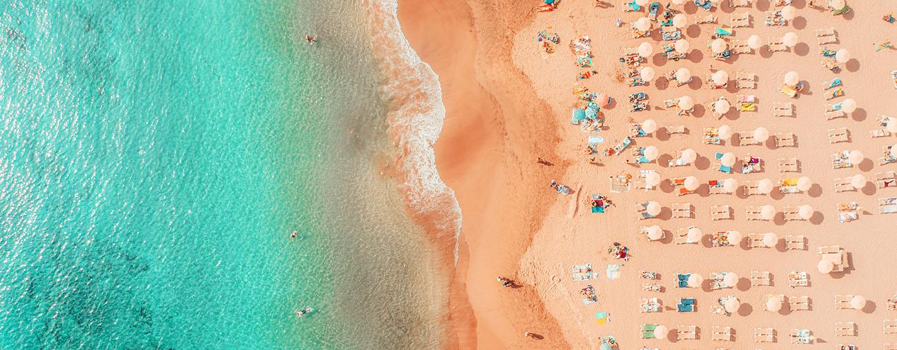 Drone Shot beach in Tenerife