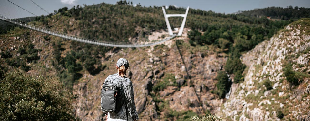 Arouca 516 Suspension Bridge near Porto, Portugal