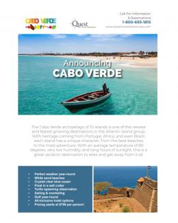 Annnouncing Cabo Verde