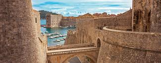 Harbor of Dubrovnik Croatia