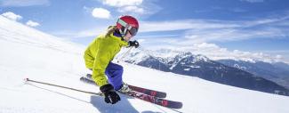 Downhill skiing at La Rosiere