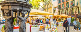La Rambla in Barcelona Spain