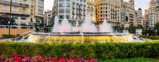 Plaza dl Ayuntamiento in Valencia Spain