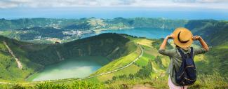 Woman at Crater Azores